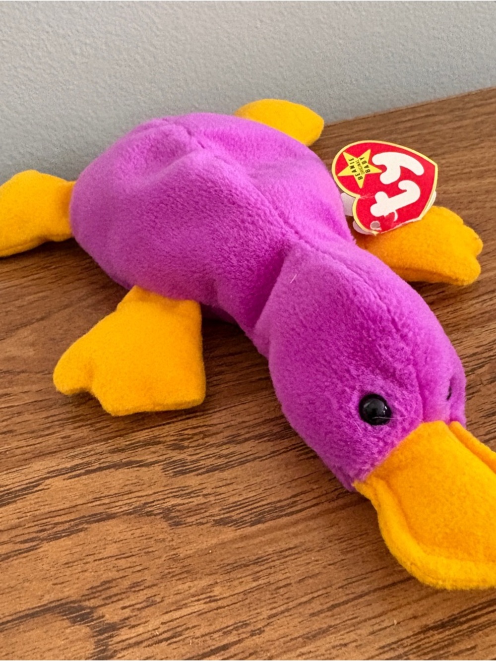 Original 1993 Ty Beanie Baby - Patti the Platypus - Style 4025